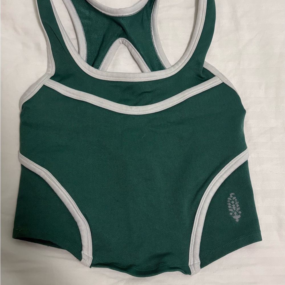 Green Free people tank top